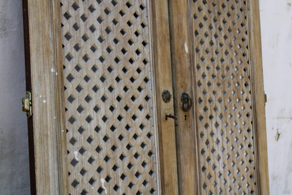 Porta maciça com duas folhas de treliça - Image 3