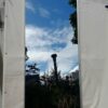 Porta de alumínio de correr, espelhada