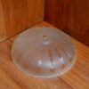 Cúpula de vidro decorada fosca - 25 x 8 cm