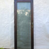 Porta com painel de vidro de madeira maciça e maçaneta trabalhada - 73 x 205 cm
