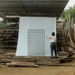 Serralheria desenhada em vergalhão quadrado 1/4''