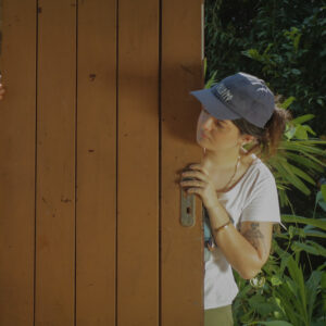 Porta calha mexicana de madeira maciça com pintura marrom - 65 x 199 cm