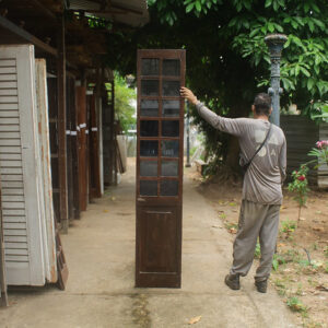Porta francesa de madeira maciça  - 43 x 220 cm