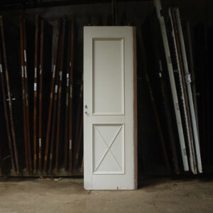 Porta de madeira maciça laminada com pintura branca – 68 x 210 cm