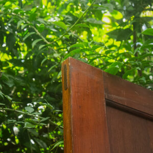 Porta em madeira com interior em compensado - Casa de Retiro São Francisco